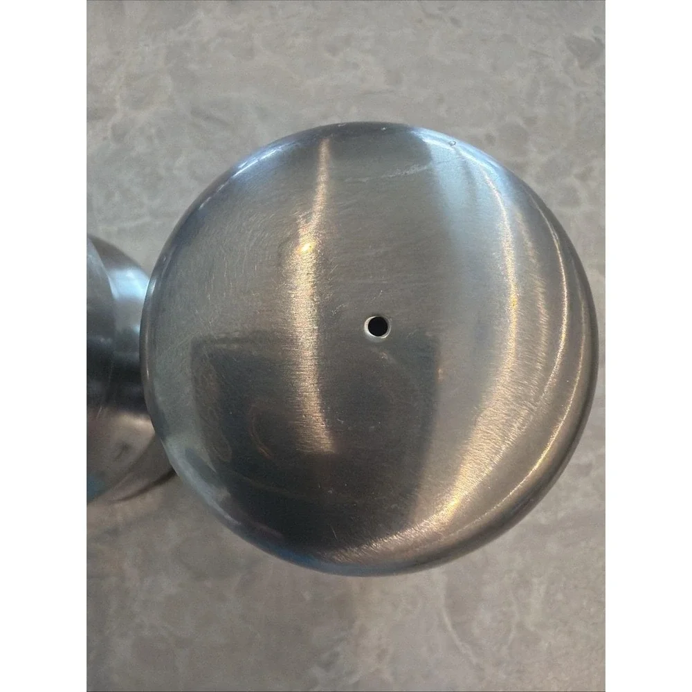 Vintage Stainless Steel Salt And Pepper Shakers Made In Denmark